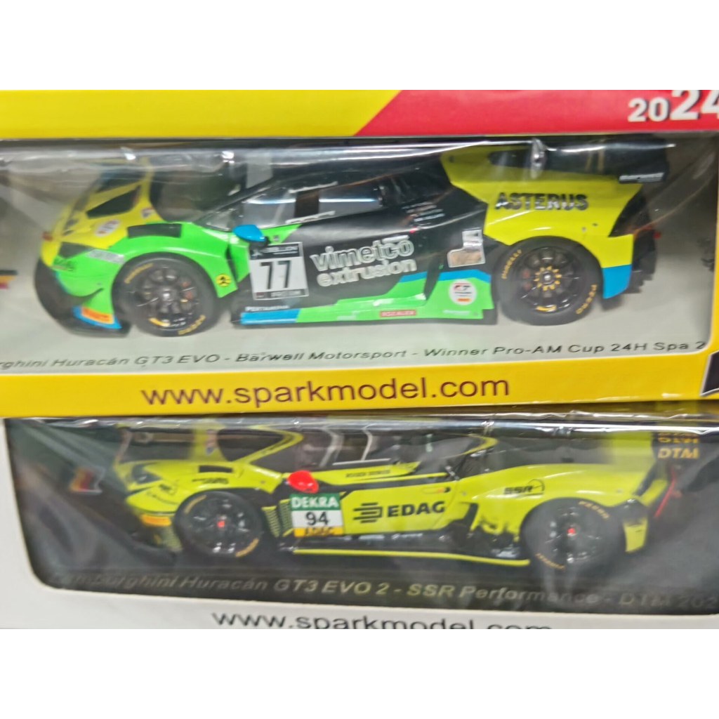 1: 43 spark Hurricane Lamborghini huracan gt3 evo Racing Model