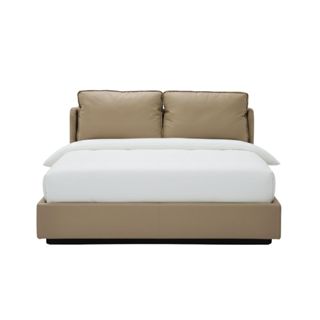 Koncept Furniture เตียงนอน รุ่น Hazy ขนาด 5 ฟุต สีครีม (175.…