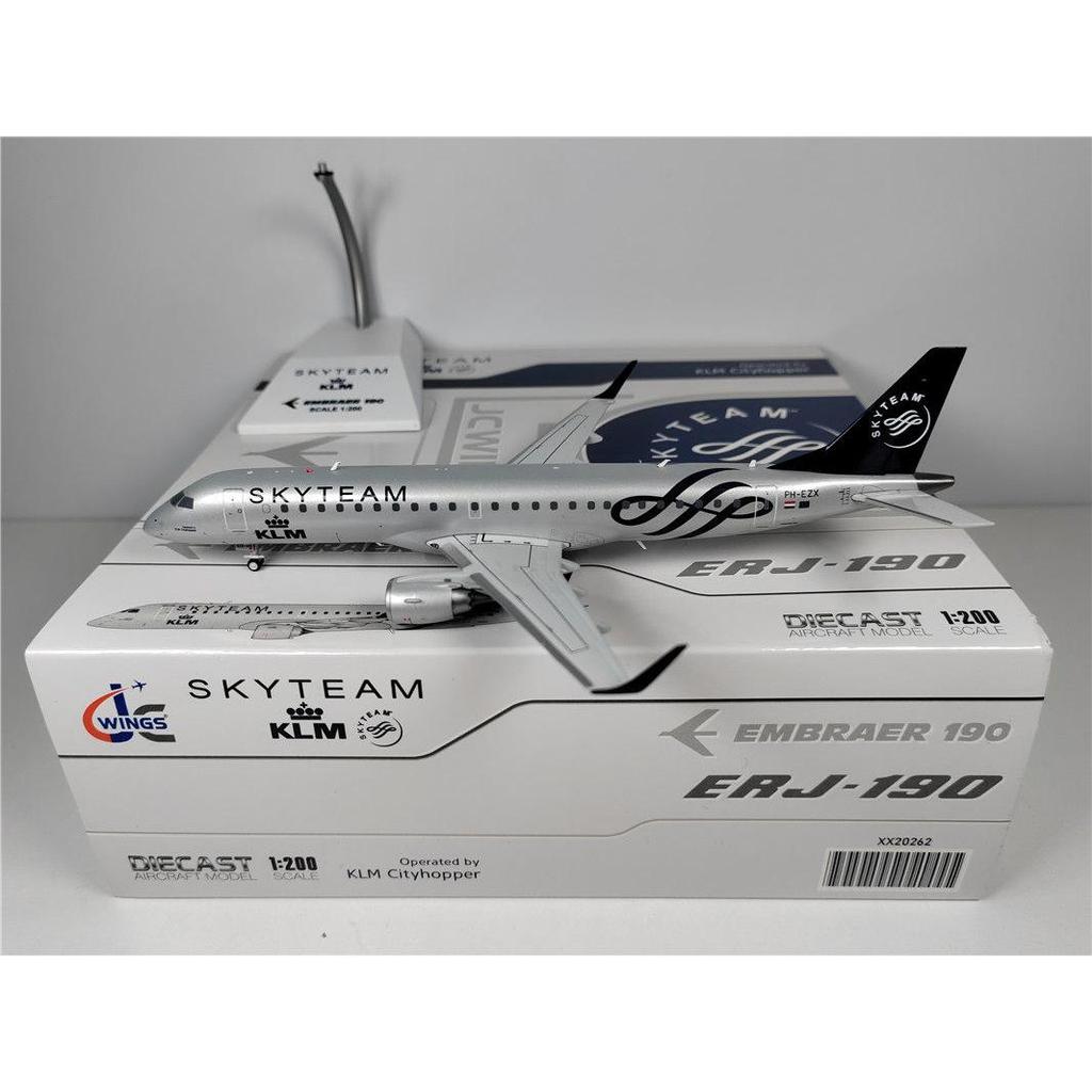 ปีก JC XX20262 1: 200 Holland Airlines ERJ-190 PH-EZX United League Alloy-----ห้างสรรพสินค้า Yipin S