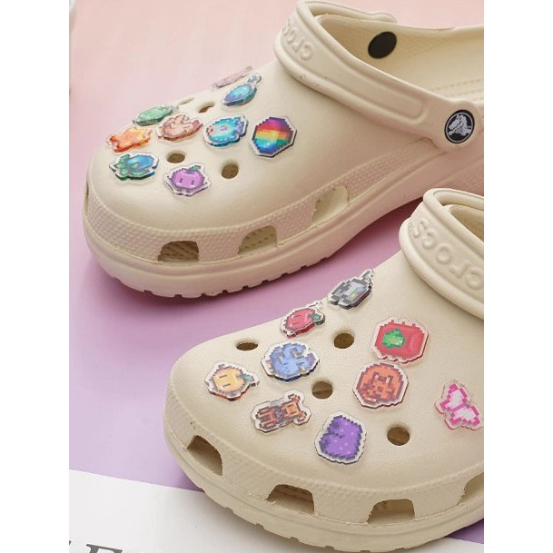 jibbitz jibbitz crocs ของแทั Original Hole ดอกไม้น่ารัก อะคริลิคสำหรับCrocs