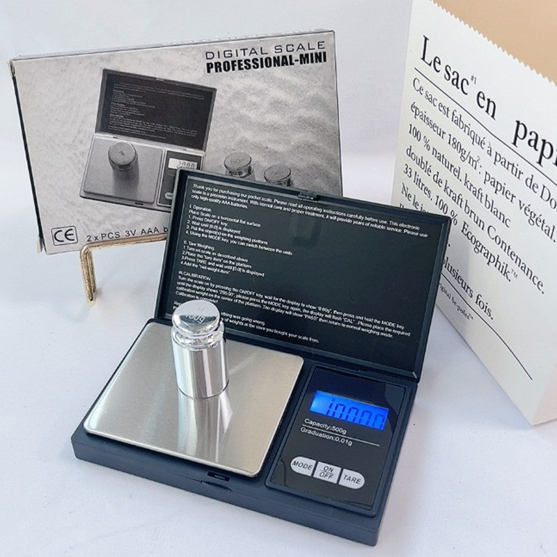 ตาชั่งดิจิตอล ตาชั่งขนาดเล็ก มีความแม่นยำสูง ความละเอียด 0.1 กรัม พร้อมฟังก์ชันแปลงหน่วย