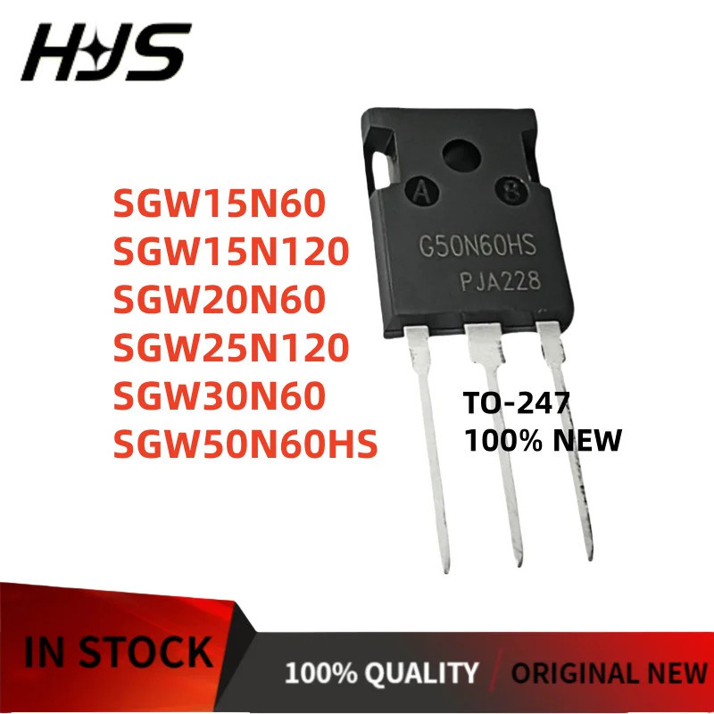 5PCS SGW15N120 SGW25N120 SGW30N60 SGW15N60 SGW50N60HS SGW20N60 G15N120 G30N60 G15N60 G50N60S G20N60 
