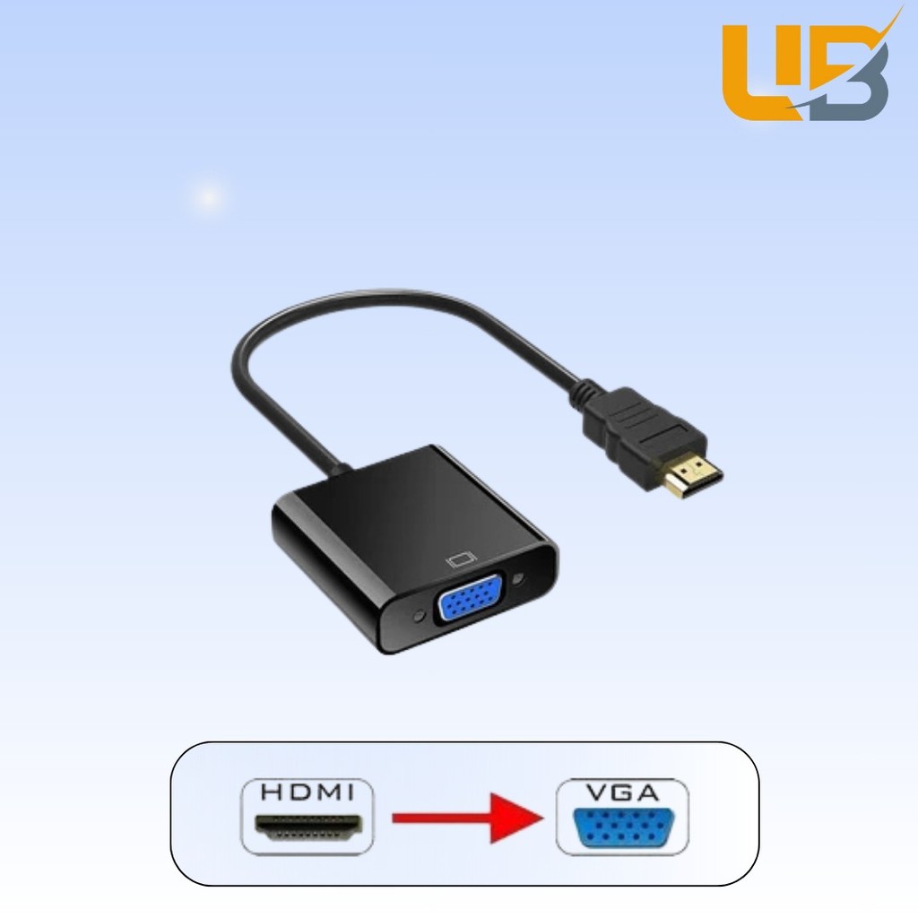 BEISOKY ตัวแปลง HDMI เป็น VGA / สาย HDMI เป็น VGA / ตัวแปลง HDMI เป็น VGA