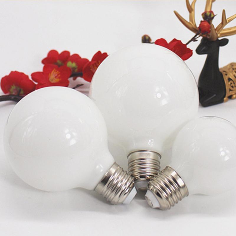 Form&Art Milky Glass Bulb G80 G95 7W E27 Globe Bulb Cold/Warm White Lampada LED Lamp FA