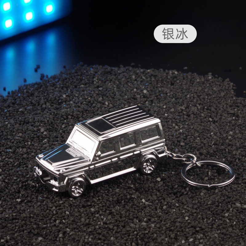 P62 Inflatable Windproof พวงกุญแจตรง Rush Blue Flame ไฟแช็กจี้รถโลหะ Creative Unique Mini/11.21