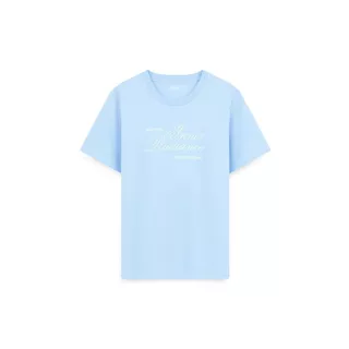 AIIZ เสื้อยืดคอกลมผู้หญิง พิมพ์ลาย