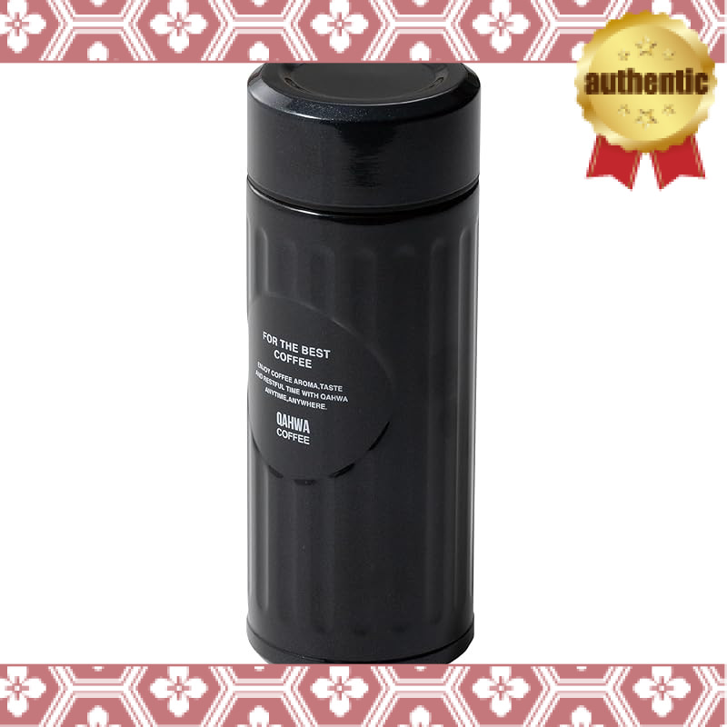 QAHWA Coffee-Specific Bottle 420ml Pearl Black Direct Drinking Vacuum Insulated Double-Layer Structu