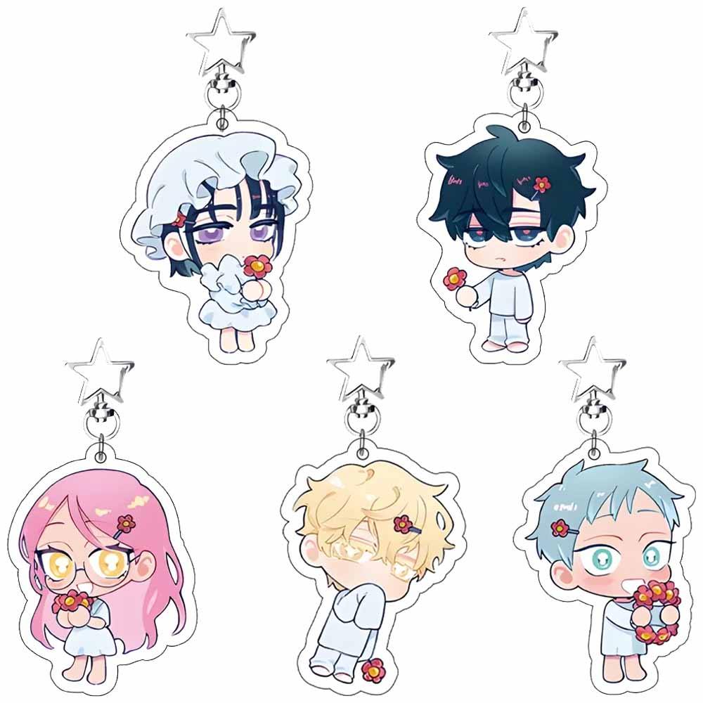 อะนิเมะ Alien Stage พวงกุญแจอะคริลิค Suae Mizi Till Luka Ivan พวงกุญแจการ์ตูนน่ารัก