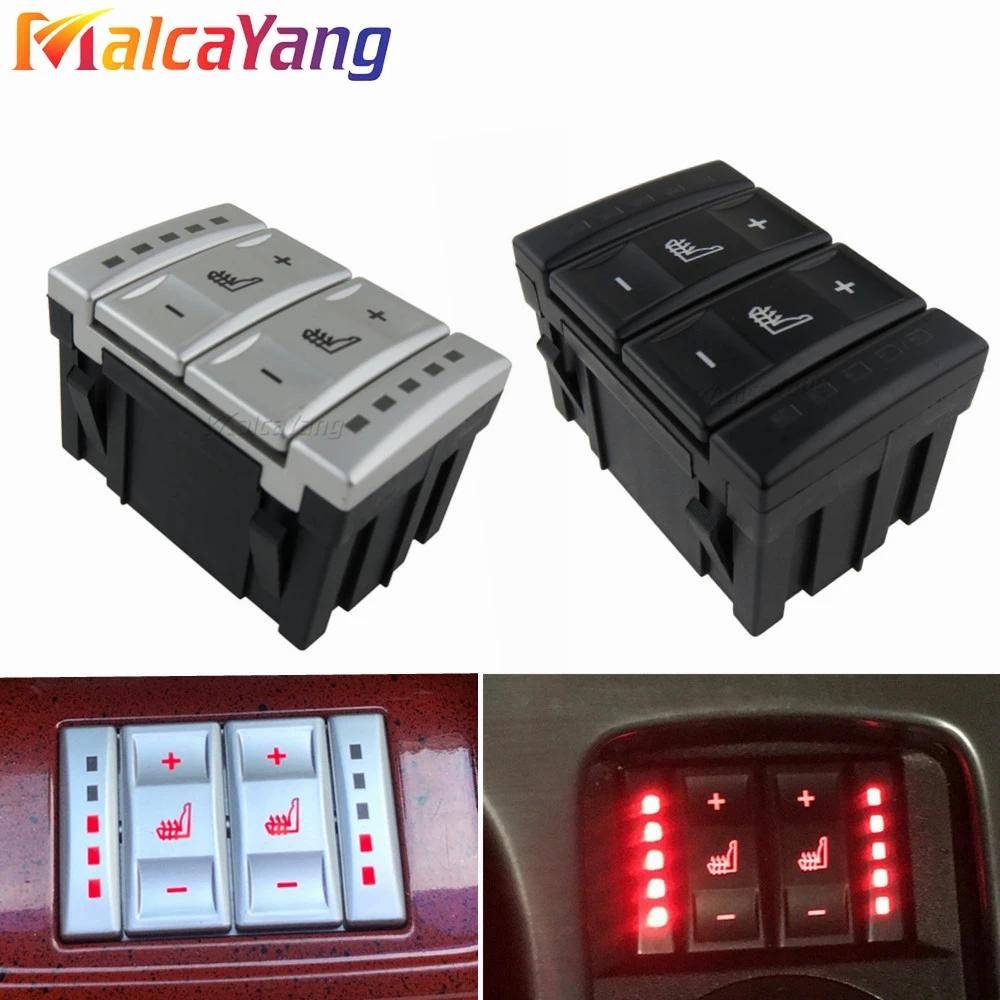 ใหม่เงินและสีดําที่นั่งความร้อนปุ่มสวิทช์ควบคุมสําหรับ Ford Mondeo MK4 S-MAX Galaxy MK 3 6M2T 19K314