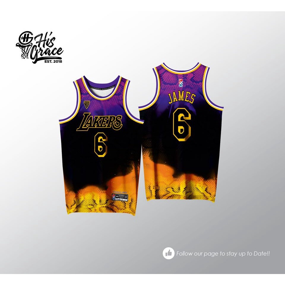 ใหม่ LAKERS FULL SUBLIMATION HG CONCEPT JERSEY