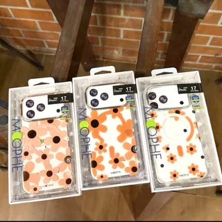 MOOPHE เคส แม่เหล็ก ชาร์ได้ สำหรับ iPhone 17 Air 17Proamx 17Pro 13 14 15 16 PRO MAX Plus 16PROMAX 17Air เคสดอกไม้