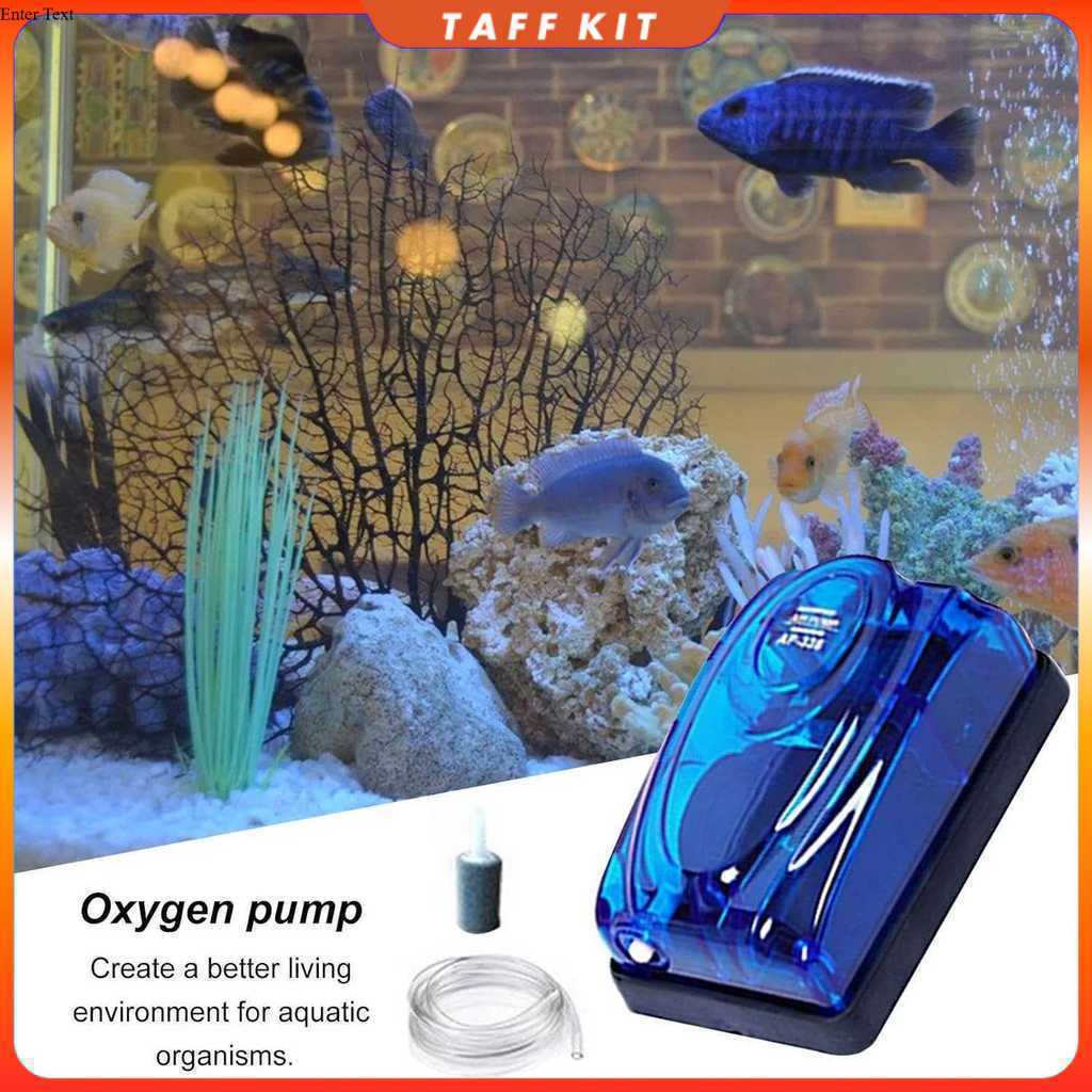 TEQIANG Aquarium ปั๊มออกซิเจน Aerator ปั๊มออกซิเจน 60L ถังปลา 3.5W - AQ-708A