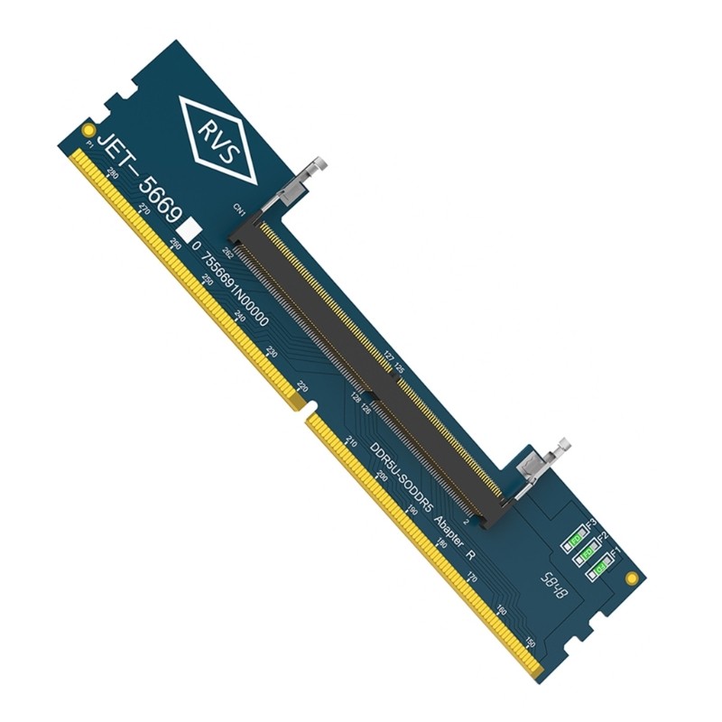 Fir ที่แม่นยํา DDR5 Assessment Solution SO DDR5 ถึง DDR5 U DIMM Converter พร้อมความปลอดภัยปัจจุบันแล