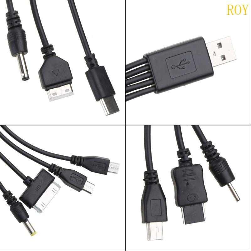 ROY สายชาร์จโทรศัพท์ USB USB เป็นปลั๊กหลายตัวสายชาร์จโทรศัพท์สายชาร์จ USB