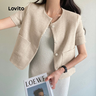 Lovito  แจ็คเก็ตลําลองสําหรับผู้หญิงสําหรับเดินทางฤดูใบไม้ผล…