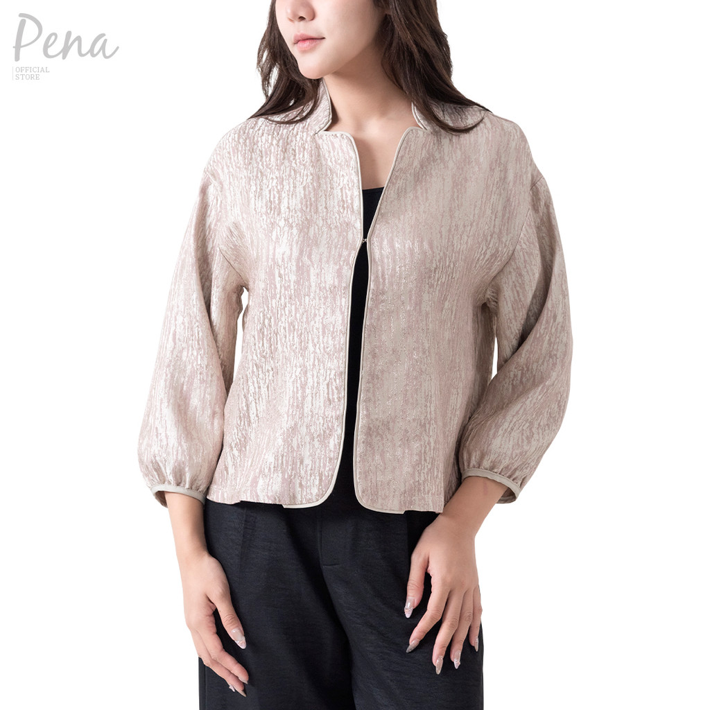 Pena house เสื้อคลุมแขนสามส่วน ผ้าลายในตัว POSL022601