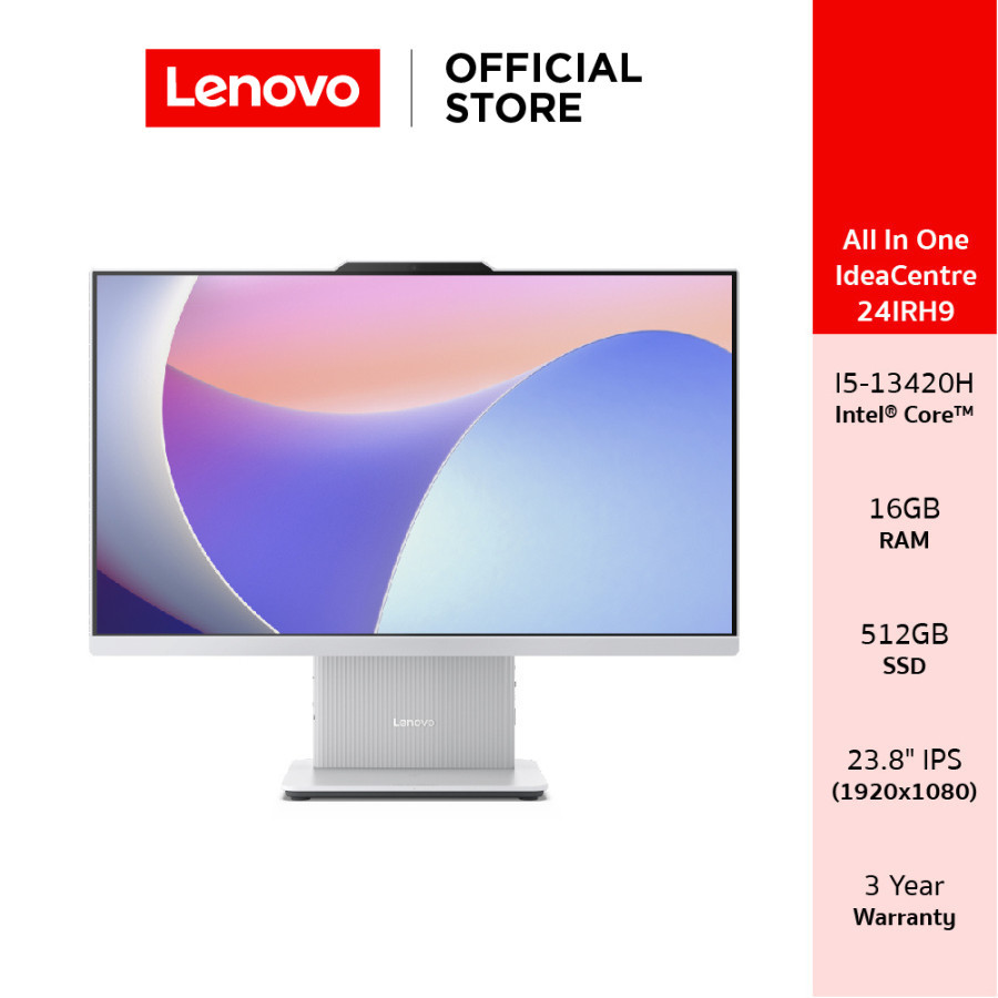 [ผ่อน 0%]Lenovo IdeaCentre AIO 24IRH9(F0HN0020TA) Intel I5-13420H 16GB SSD 512GB 23.8" IPS