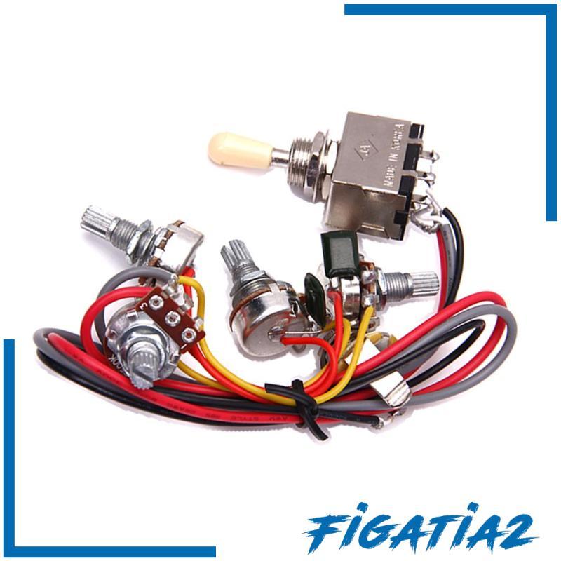 [Figatia2] 1 ชุดกีตาร์สายไฟ Pickup Selector A500K500K Potentiometers หม้อ 2A683J B
