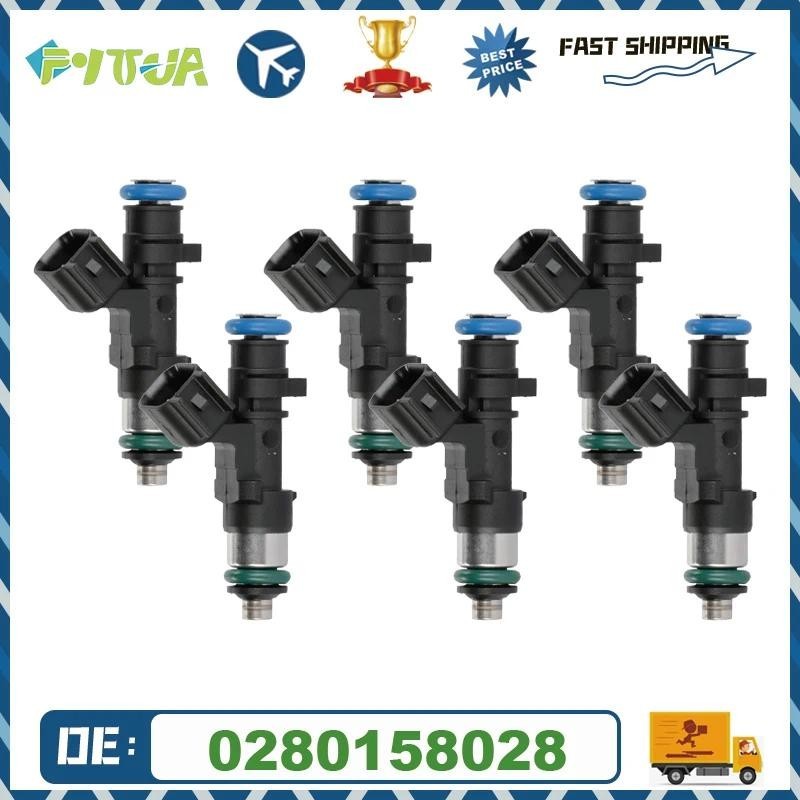 หัวฉีดน้ํามันเชื้อเพลิง 6 ชิ้น 0280158028 สําหรับ Chrysler 300 Pacifica Sebring Town Country Dodge C