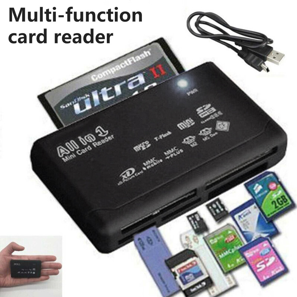 ผู้อ่านการ์ดยูเอสบี ความเร็วสูง 6-in-1 พกพาง่าย ใช้กับการ์ด SD TF CF