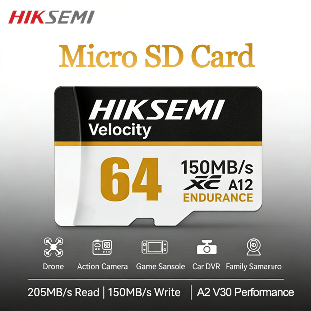 HIKSEMI TF การ์ดหน่วยความจําความเร็วสูงการ์ด Micro SD การ์ด U3 C10 A2 V30 4K Motion กล้อง Drone เครื