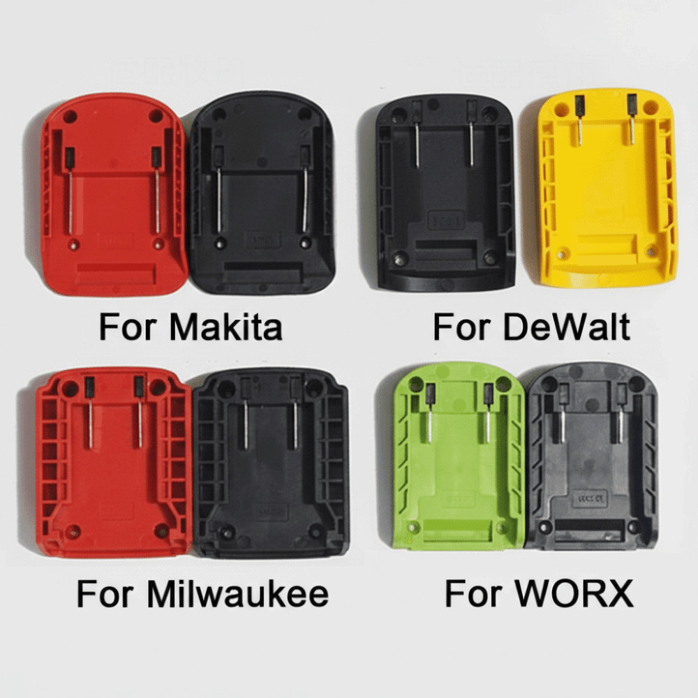 Ohwk DIY Adapter, ขั ้ วต ่ อแบตเตอรี ่ ABS แบบพกพา , ฐานยึดทนทานสําหรับ Makita/DeWalt/WORX/Milwaukee 18V แบตเตอรี ่ ลิเธียม - รูปที่ 6