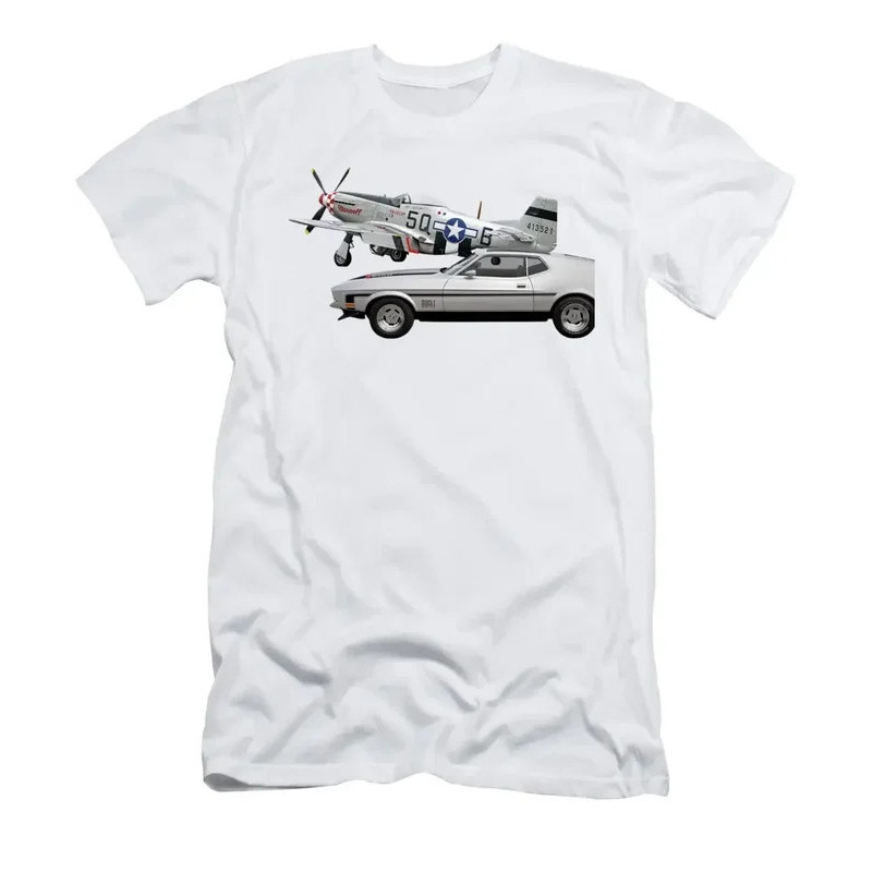 เสื้อยืด Mach 1 Mustang พร้อม p51