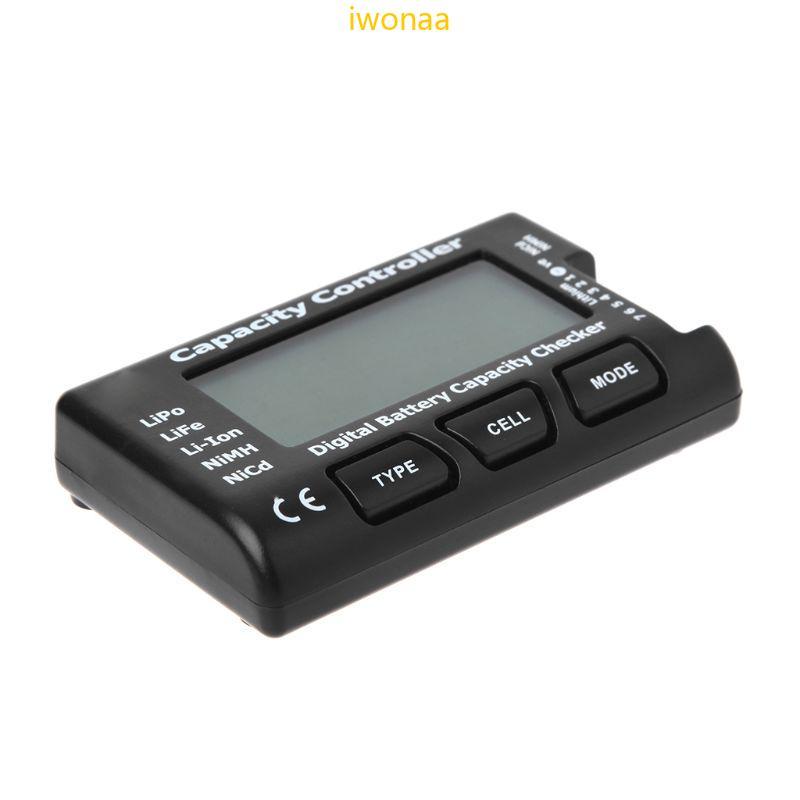 Iwo RC CellMeter-7 เครื่องตรวจสอบความจุดิจิตอลสําหรับ Nicd NiMH LiPo LiFe Li-ion