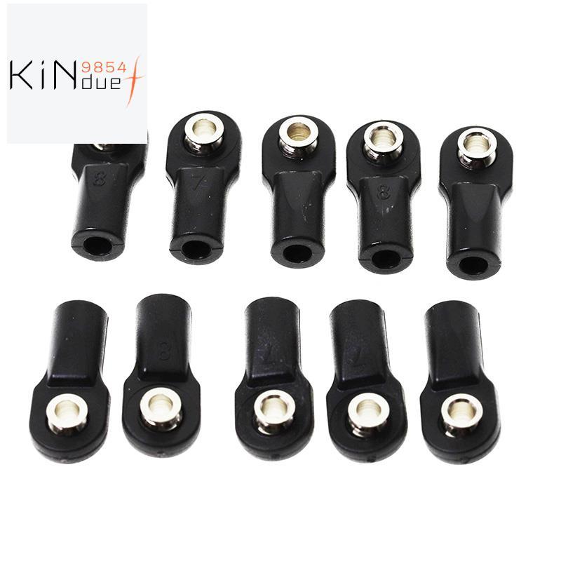 10 ชิ้นพลาสติก Rod End Link Link Link Link Linkage Balls Joint Head สําหรับ 1/10 RC รถ Crawler SCx10