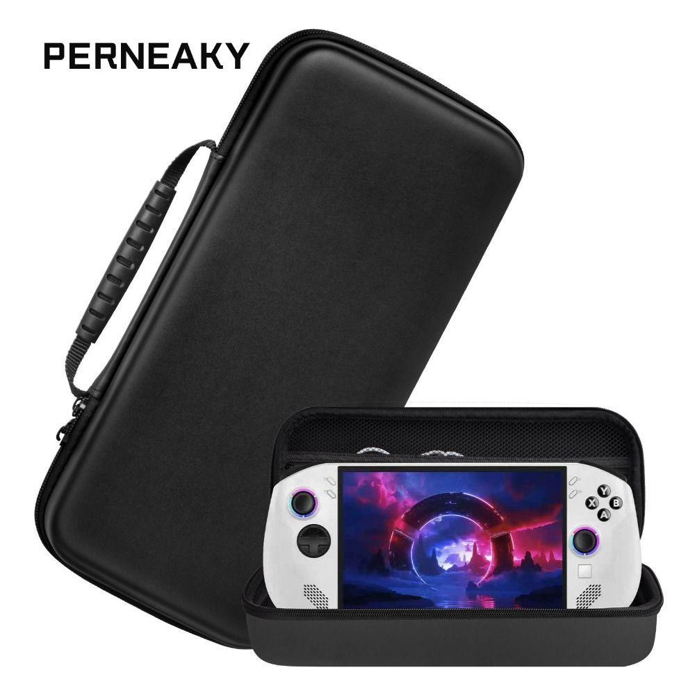 PERNEAKY ฝาครอบคอนโซลเกมมือถือ, กระเป๋าเก็บแบบแข็ง EVA, PU ทนต่อการสึกหรอกันกระแทกกระเป๋าถือสําหรับ Legion Go S