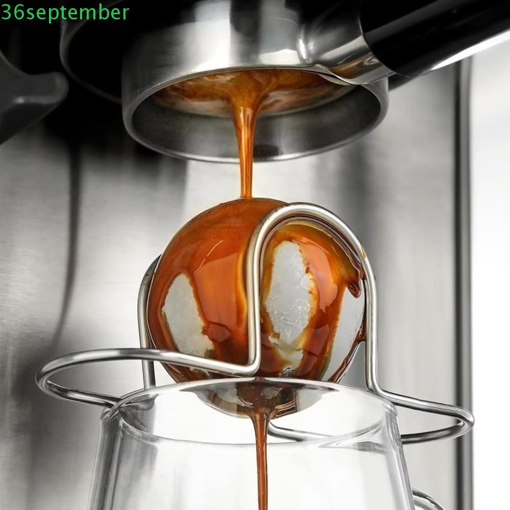 SPEPEMBER Espresso Chilling Ball, เครื่องดื่มเย็นพร้อมผู้ถือสแตนเลสแช่แข็ง Ball, Professional Keep Flavourful Reusable Espresso Cooler กาแฟเตรียม