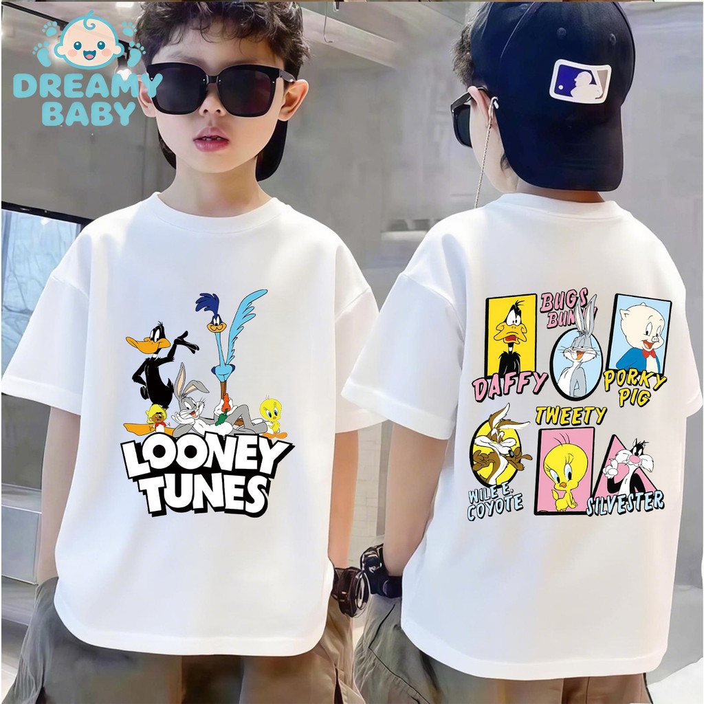 COD (Ho Chi Minh)DREAMY BABY เสื้อยืดแฟชั่นทรงหลวมสําหรับเด็กผู้ชาย ส่งจาก Ho Chi Minh เวียดนาม
