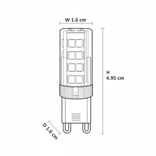 MAX LIGHT หลอด LED LED G9 220V 6500K 3.5W