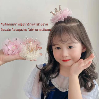 กิ๊บติดผมรูปมงกุฎลูกไม้ กิ๊บติดผมรูปมงกุฎเจ้าหญิงน่ารัก แพ็ค 1 ชิ้น