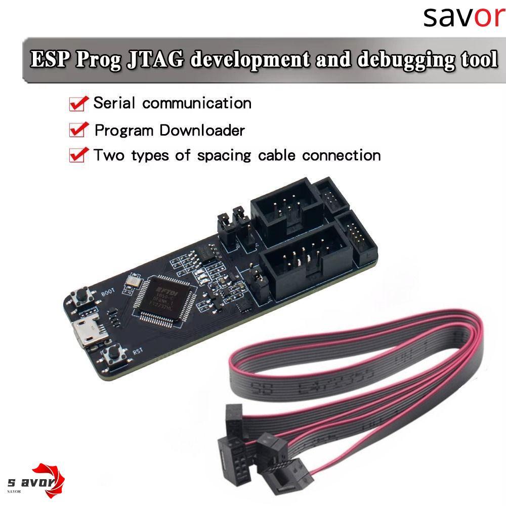 CHROM ESP32 ESP-Prog, พร้อมบอร์ดพัฒนาสายเคเบิล, รองรับ ESP32 สายรองรับ ESP8266 JTAG Debug โมดูล Deb