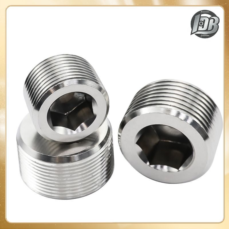 ปลั๊กหกเหลี่ยม NPT/PT ลวดด้านนอกปลั๊กตุ๊กตา 2RC ปลั๊กคอท่อ NPT ปลั๊กน้ํามัน สแตนเลส304  LDB-LU -1