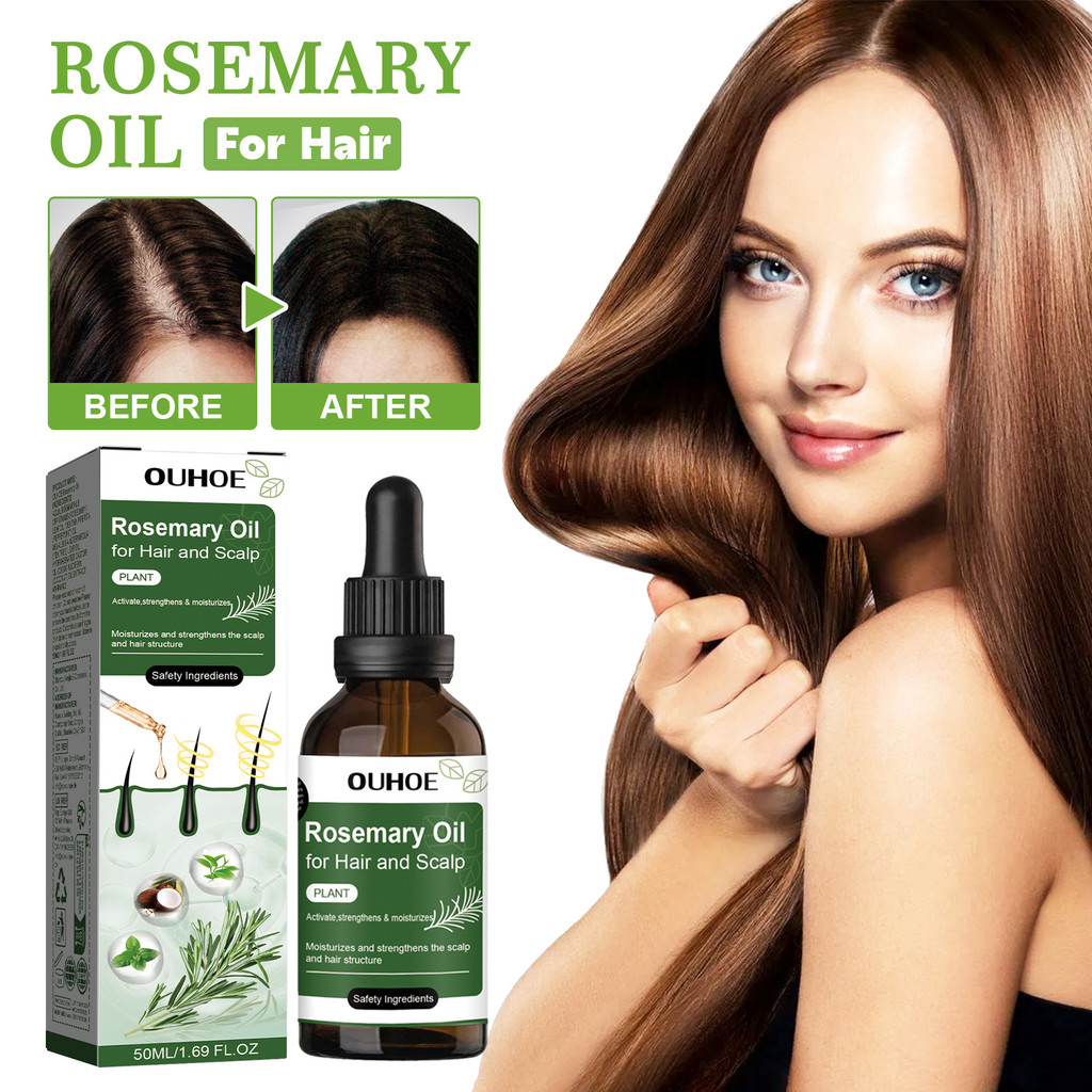 [คลังสินค้าพร้อม] OUHOE Hair Care Rosemary Oil Rosemary Essence บํารุงผม Soft Care Hair Care Essenti