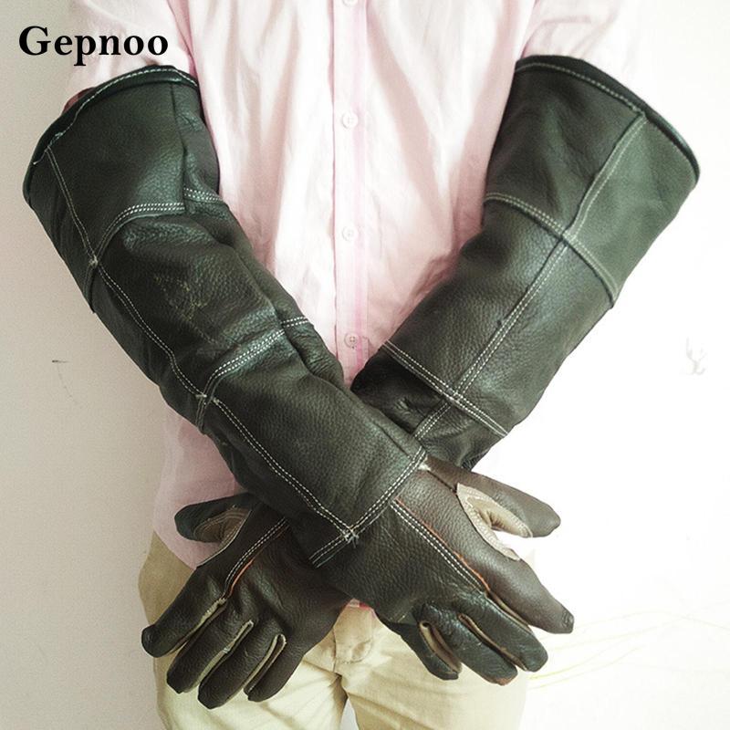 [Gepnoo] ถุงมือกันกัด 1 คู่ สำหรับจับสัตว์เลื้อยคลาน กันน้ำ เหมาะสำหรับงู แมว สุนัข