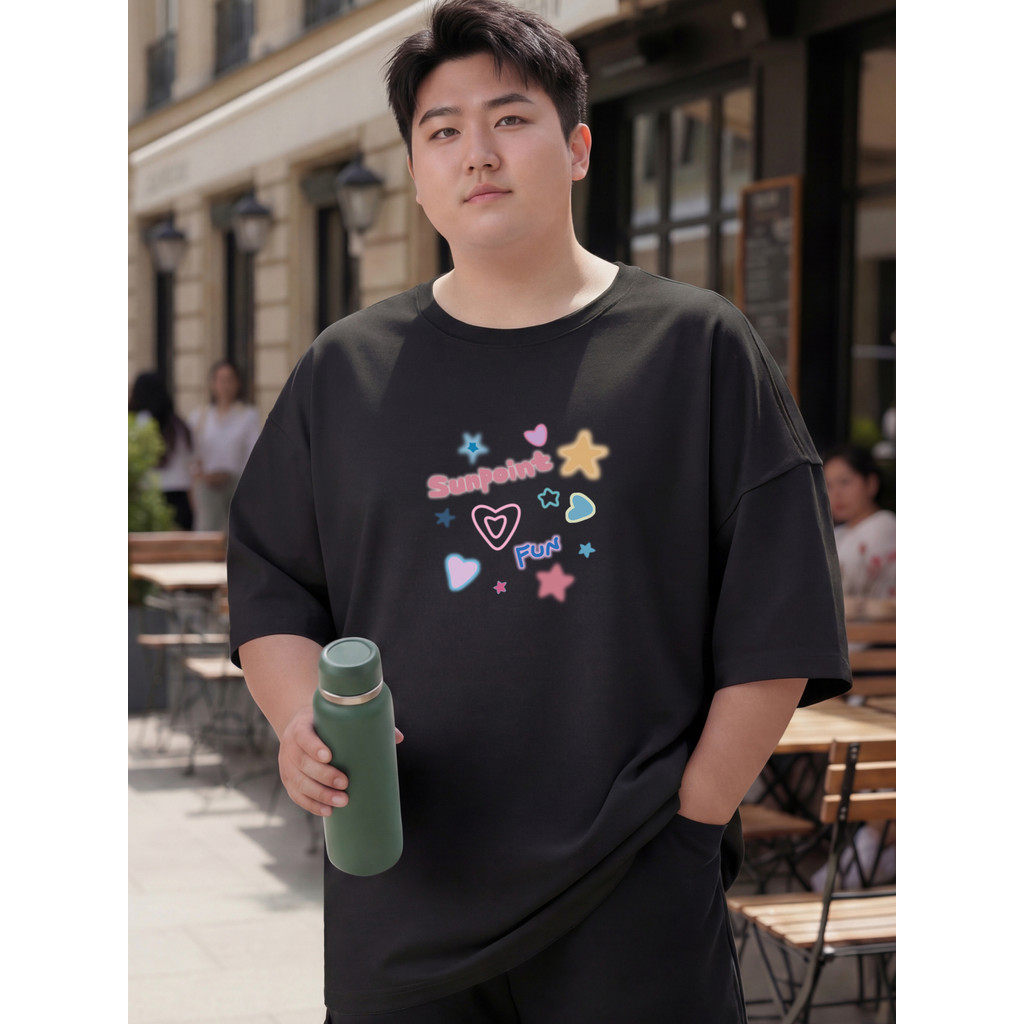 2Y358 [AIYOU] Lelaki Baju T เสื้อผู้ชาย Tshirt เสื้อผ้า 1XL-5XL Plus Size Seluar เสื้อครอปสไตล์เกาหล