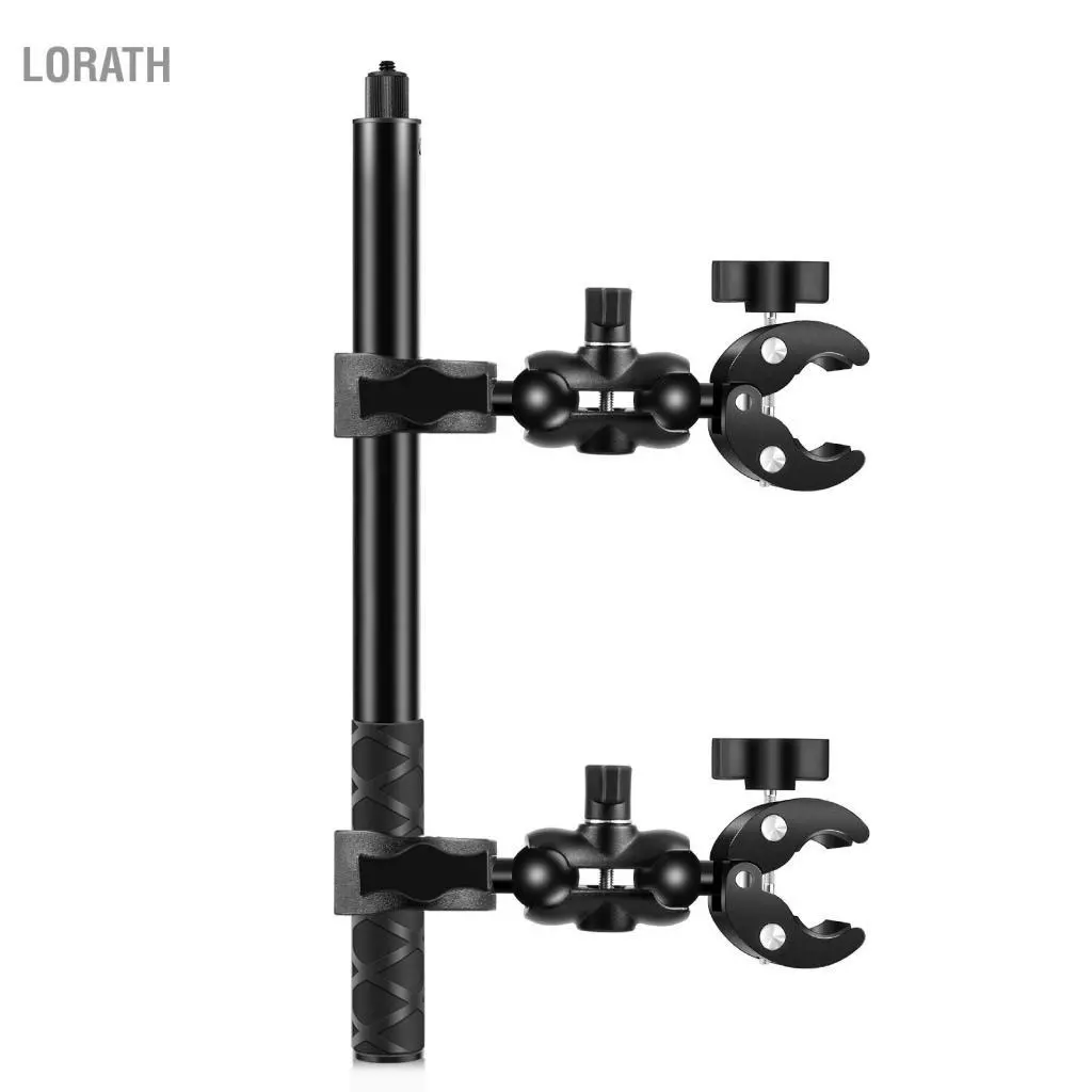 PULUZ PU495B ชุดที่หนีบแฮนด์จักรยานและไม้เซลฟี่ GoPro 12/11/10 Insta360 X4/X3/X2