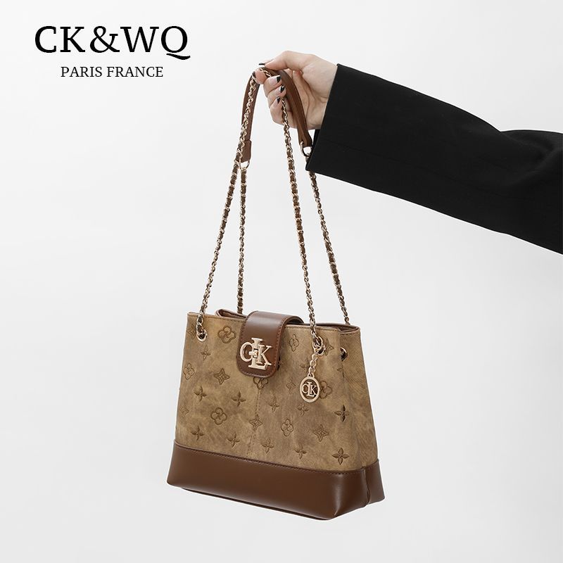 กระเป๋าสะพายข้าง กระเป๋าสะพายไหล่ Tote bag CK & WQ ใหม่ 2026 พร้อมส่ง กระเป๋าผู้หญิง สไตล์เกาหลี หรู