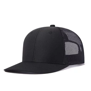 Trucker Hat สีดำและขาว วัสดุ.Mesh ระบายอากาศได้ดี เหมาะสำหรับกิจกรรมกลางแจ้งและฤดูร้อน
