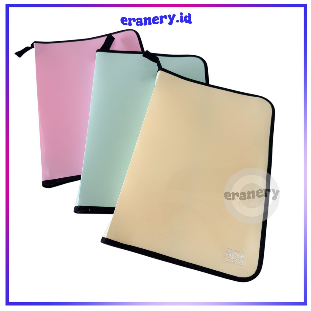 EDS-ON ZIPPER BAG PASTEL F4 / ZIPPER MAP PASTEK DOFF F4