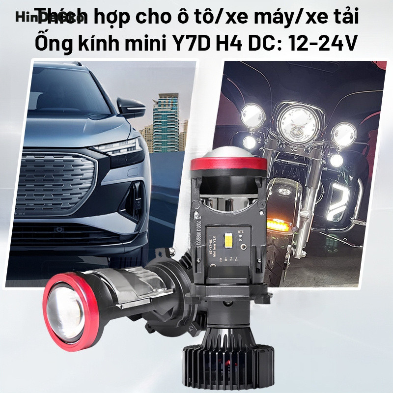 ไฟ LED มอเตอร์ไซค์ ZACRO ไฟมอเตอร์ไซค์ Y7D สว่างและทนทานยิ่งขึ้น / ไฟ LED T9 Pro-2025 สําหรับรุ่น H4