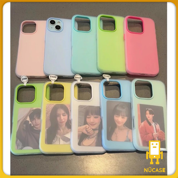 ส่งจากไทย เคสสำหรับไอโฟน15 สีเด่น เคสด้านครอบสองชั้นสีสัน สำหรับ IPhone13 11 12 14PLUS 7/8 15 16Pro PROMAX X XS XR XSMAX