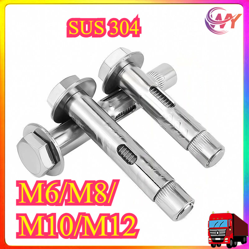 304 สลักเกลียวขยายหกเหลี่ยมด้านนอกสแตนเลส M6/M8/M10/M12WY-MB