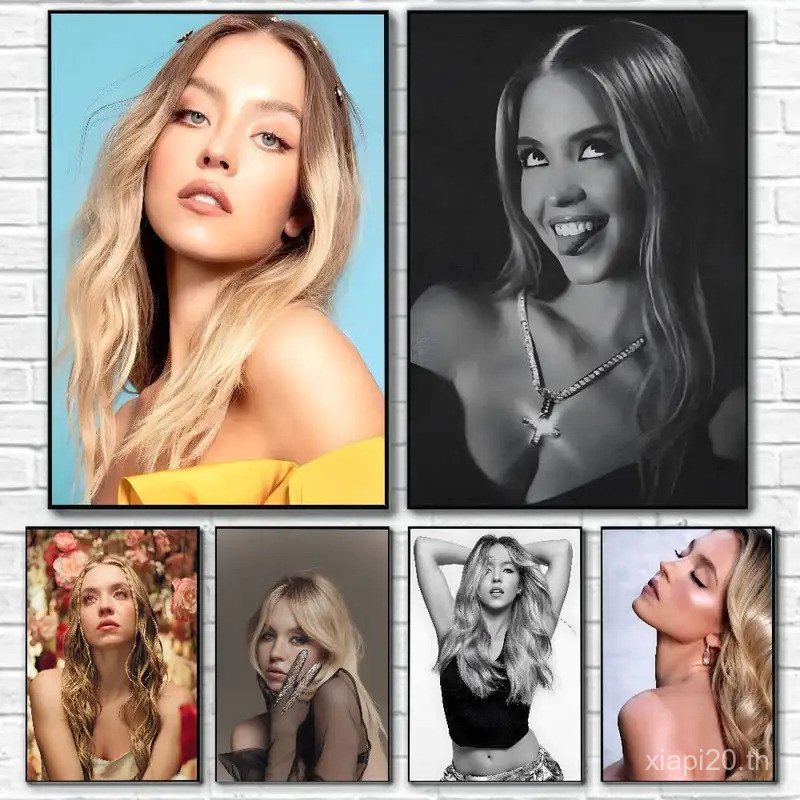 Actress Sydney Sweeney โปสเตอร์พิมพ์, Modern Wall Art,ห้องนอน,Dining Room,Bar,Cafe,ตกแต่งบ้าน,ไม่มีก
