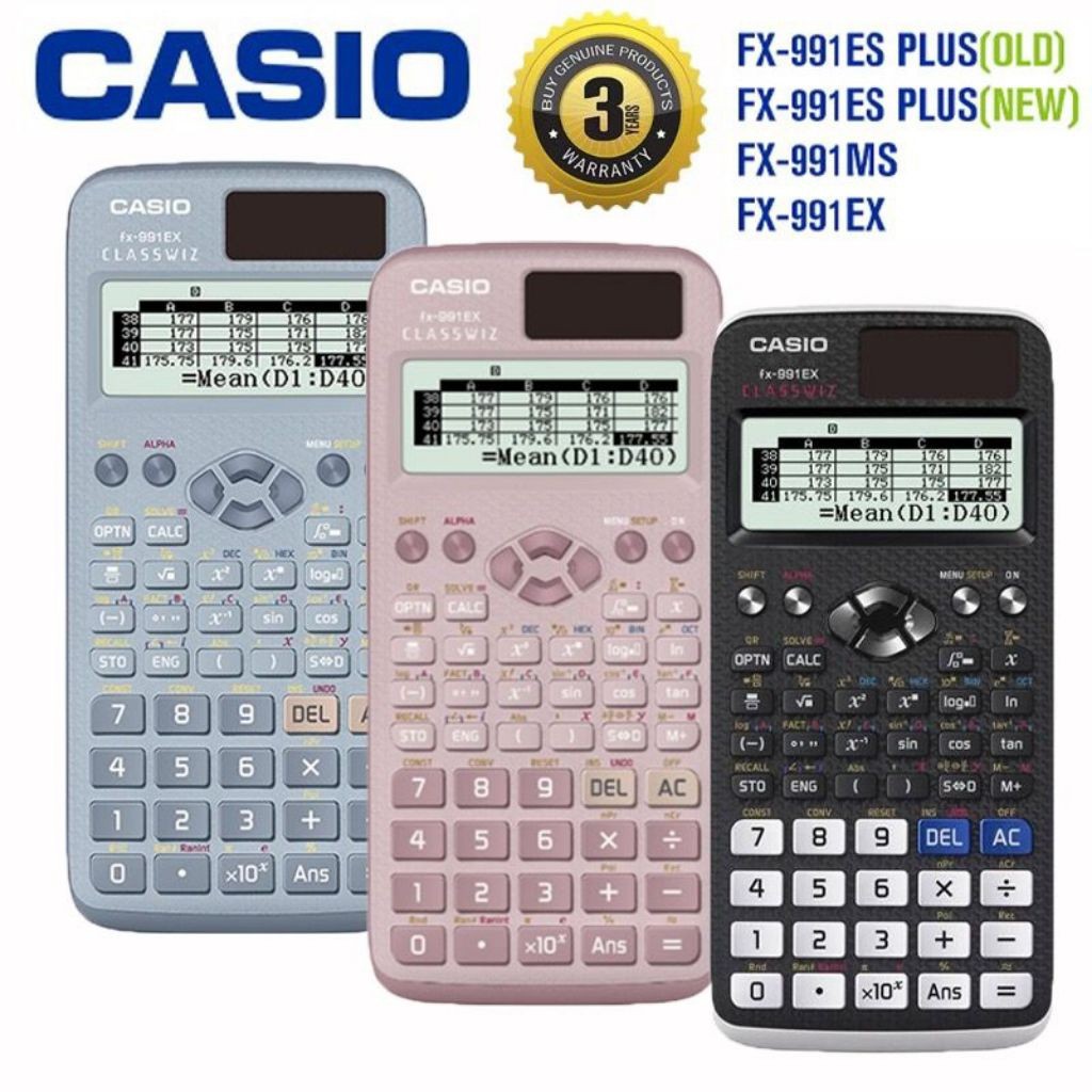 เครื่องคิดเลข Casio Scintific Classwiz FX-991EX สีดํา