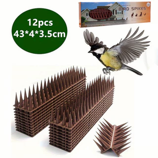 หนามไล่นก 43X4X3.5ซม 12ชิ้น ไล่นกพิราบ ที่ดักนก กันนกพิราบ Bird Spikes กันนกเกาะ อุปกรณ์ไล่นกทำรัง ก้อนไล่นกพิราบ