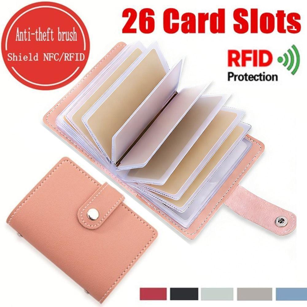 【⚡เวลาจำกัดราคาต่ำ】Zelth กระเป๋าสตางค์ กระเป๋าใส่บัตร 26 ช่อง สีแคนดี้ บล็อก RFID สําหรับผู้ชาย ผู้หญิง - รูปที่ 5
